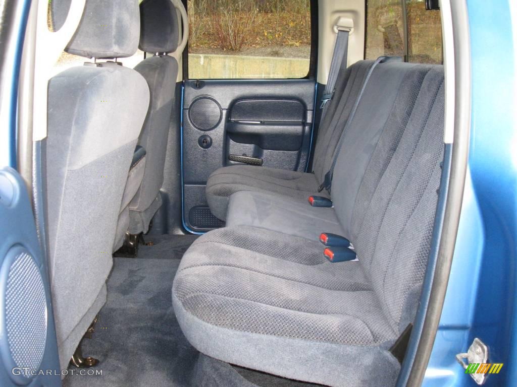 Navy Blue Interior 2002 Dodge Ram 1500 Sport Quad Cab 4x4 Photo #40635528