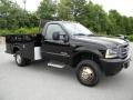 2004 Black Ford F350 Super Duty XL Regular Cab 4x4 Chassis Commercial  photo #2