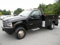 2004 Black Ford F350 Super Duty XL Regular Cab 4x4 Chassis Commercial  photo #3