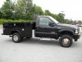 2004 Black Ford F350 Super Duty XL Regular Cab 4x4 Chassis Commercial  photo #8