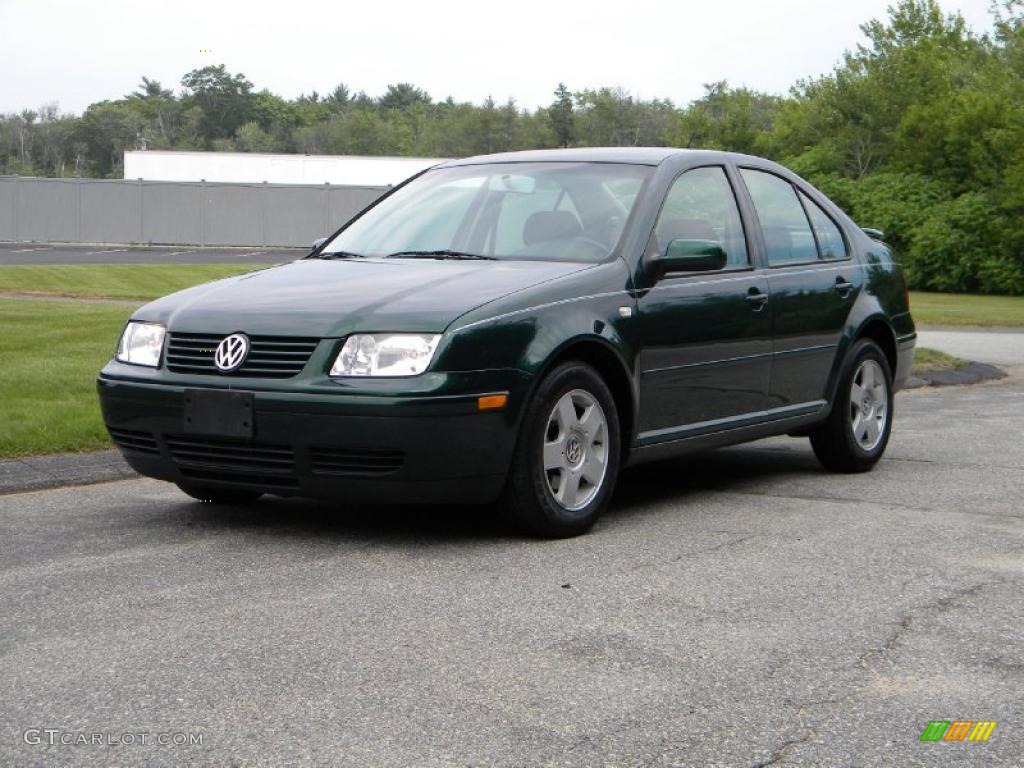 2001 Jetta GLS TDI Sedan - Baltic Green / Black photo #2