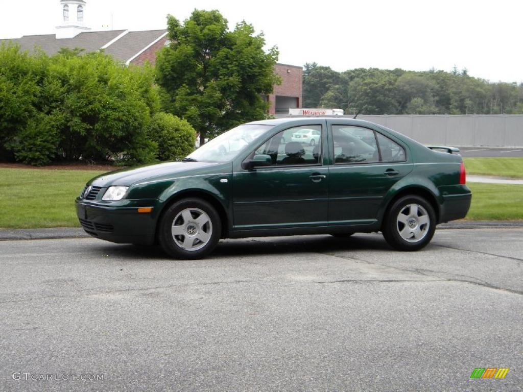 2001 Jetta GLS TDI Sedan - Baltic Green / Black photo #4