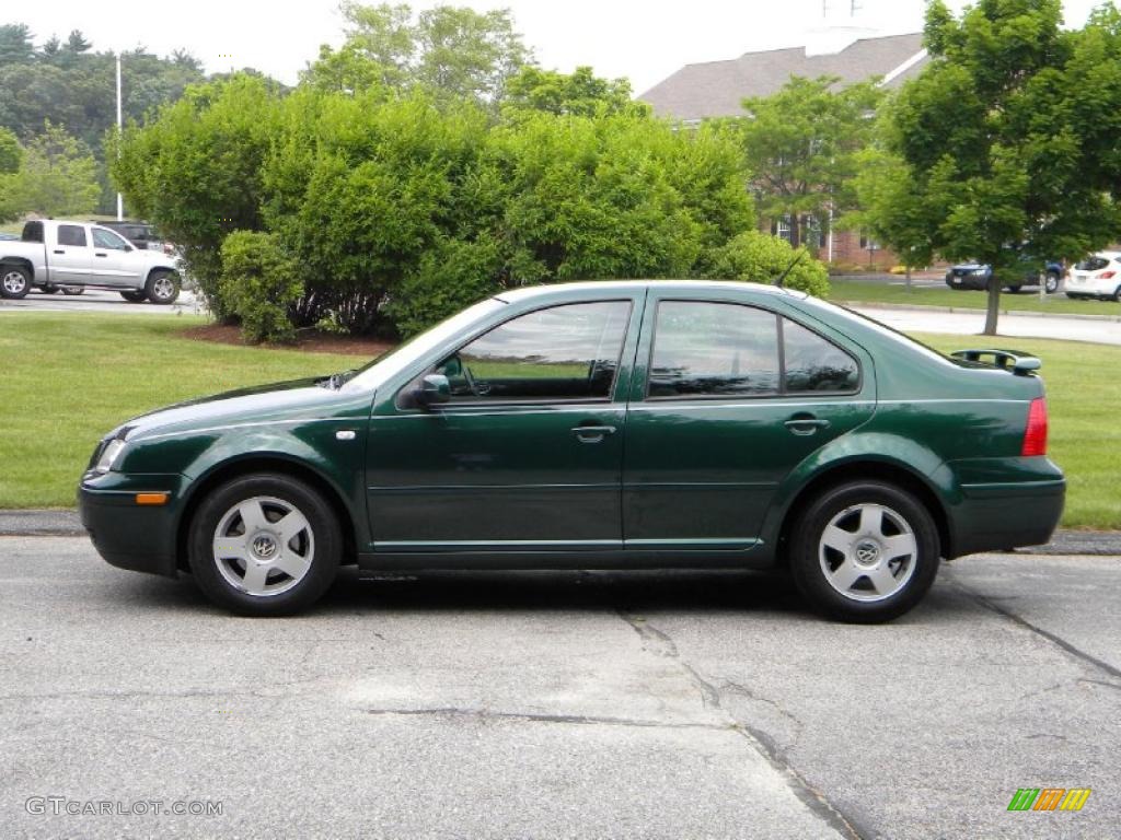 2001 Jetta GLS TDI Sedan - Baltic Green / Black photo #5