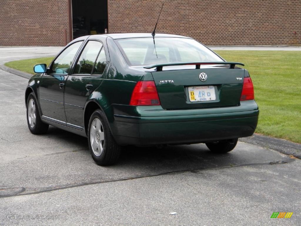 2001 Jetta GLS TDI Sedan - Baltic Green / Black photo #8