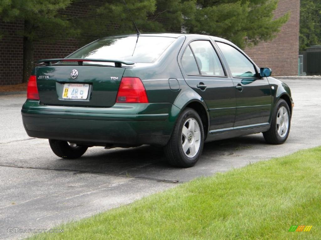 2001 Jetta GLS TDI Sedan - Baltic Green / Black photo #10