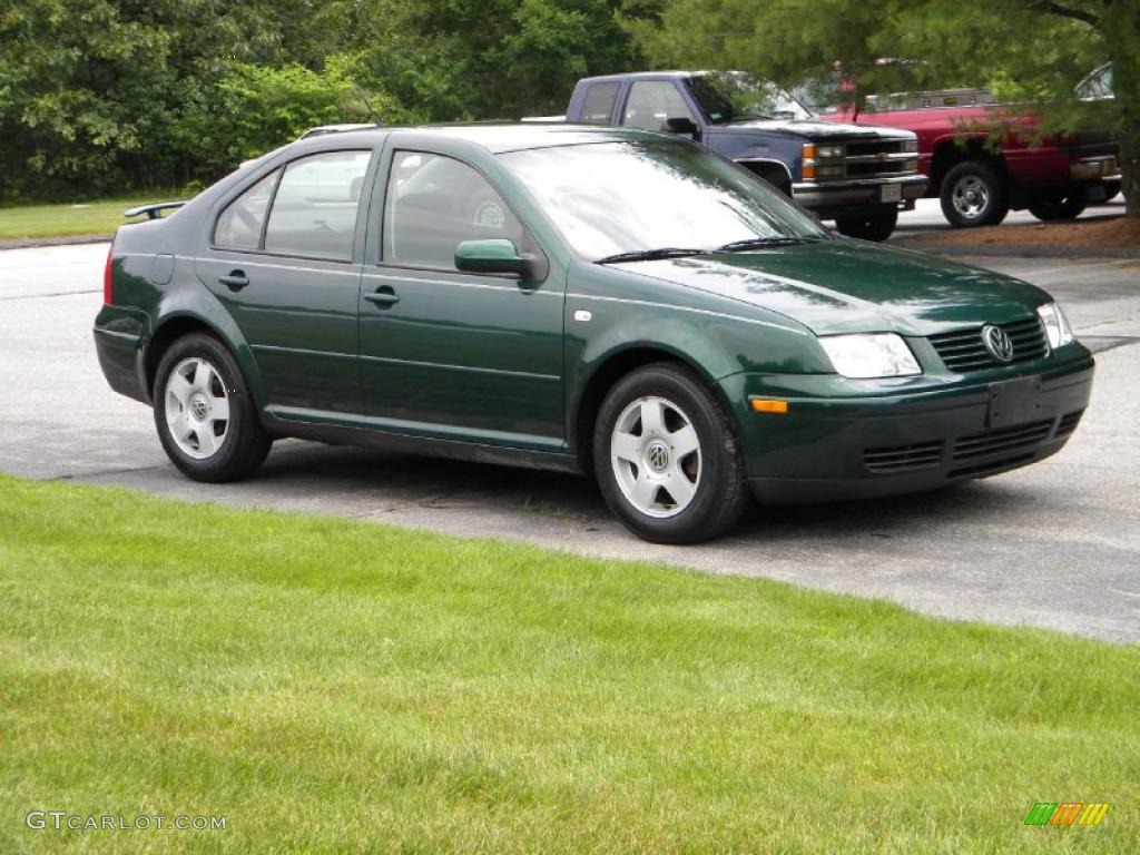 2001 Jetta GLS TDI Sedan - Baltic Green / Black photo #14