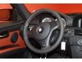 Fox Red Novillo Leather 2011 BMW M3 Sedan Steering Wheel
