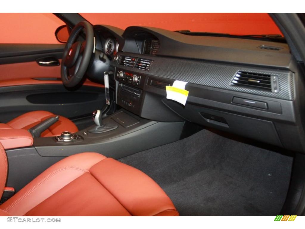 2011 BMW M3 Sedan Fox Red Novillo Leather Dashboard Photo #40636118