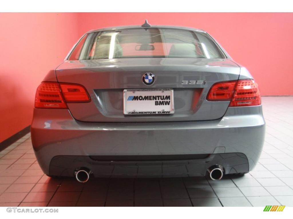 2011 3 Series 335i Coupe - Space Gray Metallic / Oyster/Black Dakota Leather photo #13