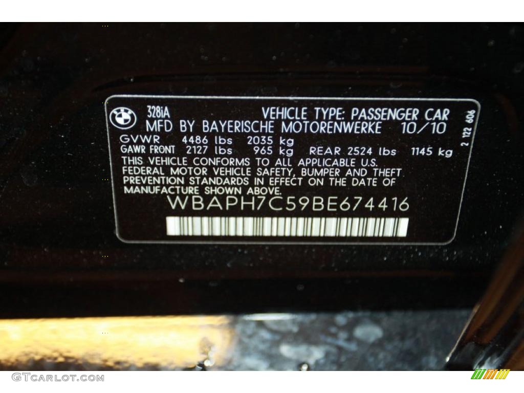2011 3 Series 328i Sedan - Jet Black / Black photo #4