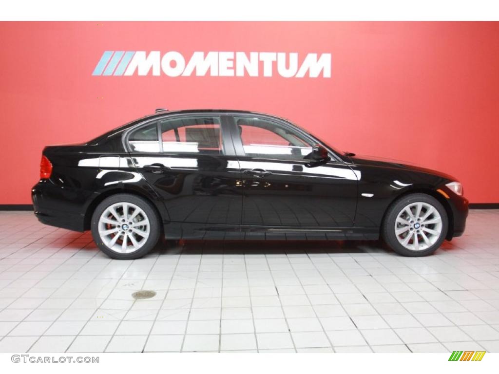 2011 3 Series 328i Sedan - Jet Black / Black photo #9