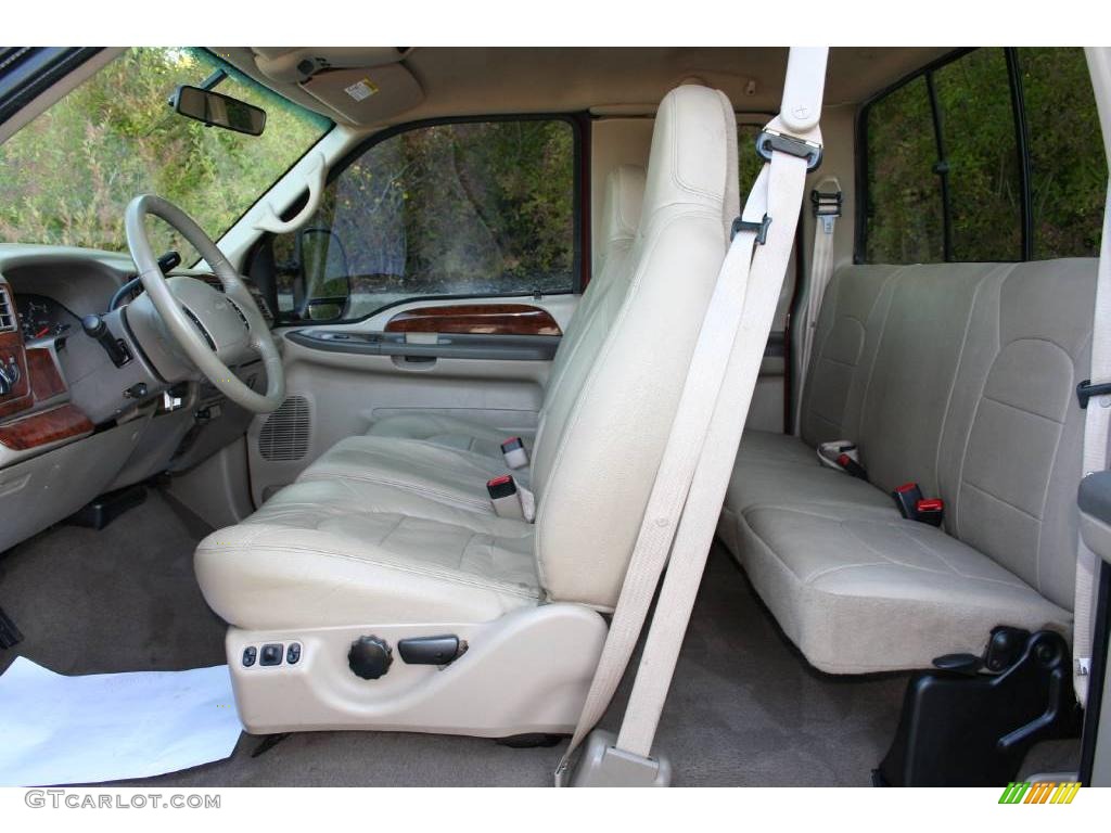 Medium Parchment Interior 2000 Ford F350 Super Duty Lariat Extended Cab 4x4 Photo #40636758