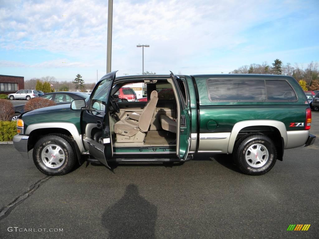 Polo Green Metallic 2002 GMC Sierra 1500 SLE Extended Cab 4x4 Exterior Photo #40636878