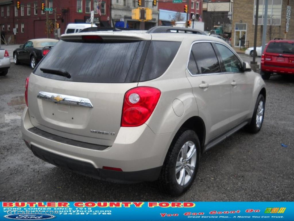 2010 Equinox LT AWD - Gold Mist Metallic / Jet Black photo #2