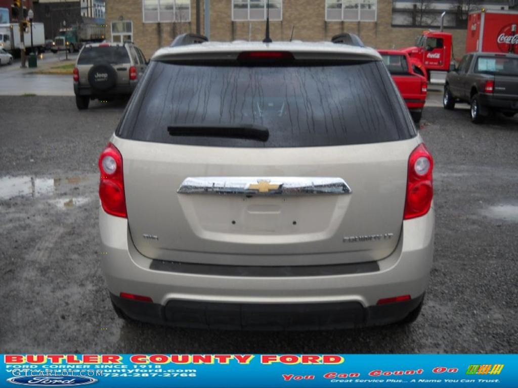 2010 Equinox LT AWD - Gold Mist Metallic / Jet Black photo #3