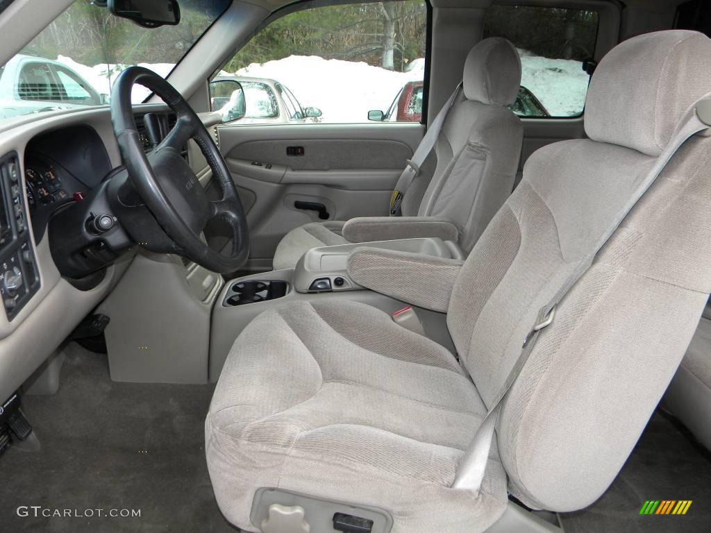 Neutral Interior 2002 GMC Sierra 1500 SLE Extended Cab 4x4 Photo #40637178