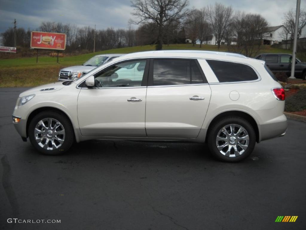 2011 Enclave CXL AWD - White Diamond Tricoat / Cashmere/Cocoa photo #8