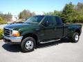 Woodland Green Metallic 2000 Ford F350 Super Duty XLT Extended Cab 4x4 Dually