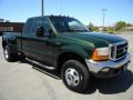 2000 Woodland Green Metallic Ford F350 Super Duty XLT Extended Cab 4x4 Dually  photo #2