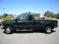 2000 Woodland Green Metallic Ford F350 Super Duty XLT Extended Cab 4x4 Dually  photo #3