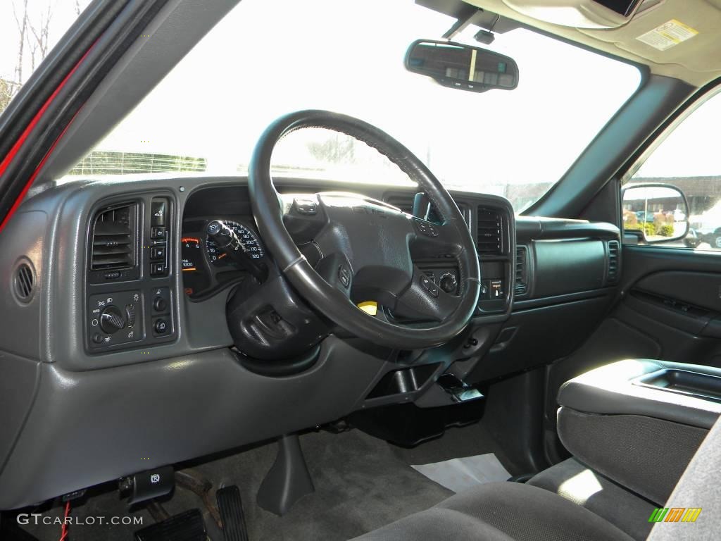 Dark Pewter Interior 2004 GMC Sierra 2500HD SLE Regular Cab 4x4 Photo #40637918