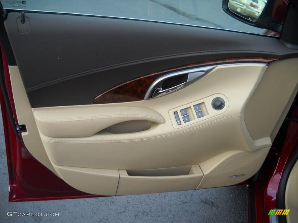 2011 Buick LaCrosse CXS Cocoa/Cashmere Door Panel Photo #40638406