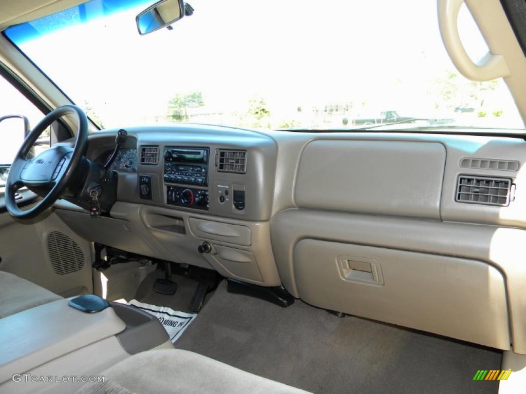 Medium Parchment Interior 2000 Ford F350 Super Duty XLT Extended Cab 4x4 Dually Photo #40638542