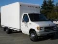1998 Oxford White Ford E Series Cutaway E350 Commercial Moving Truck  photo #4