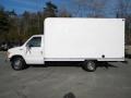 Oxford White 1998 Ford E Series Cutaway E350 Commercial Moving Truck Exterior