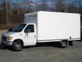 Oxford White 1998 Ford E Series Cutaway E350 Commercial Moving Truck Exterior