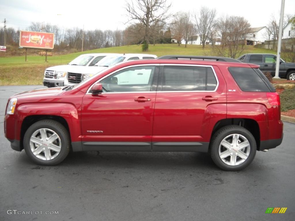 Merlot Jewel Metallic 2011 GMC Terrain SLE AWD Exterior Photo #40640490