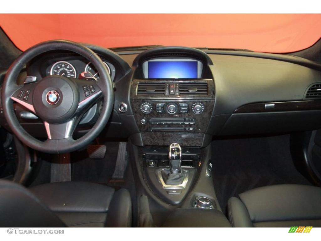 Black Dakota Leather Interior 2009 BMW 6 Series 650i Coupe Photo #40641026