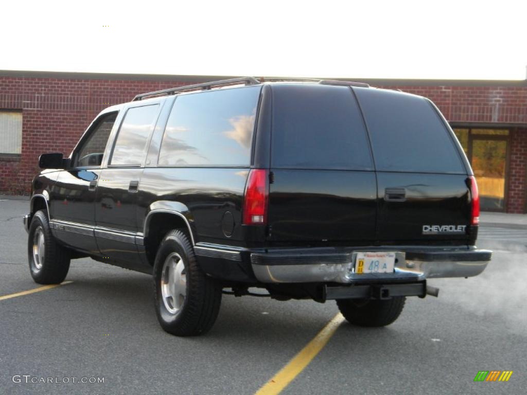 Onyx Black 1997 Chevrolet Suburban K1500 LT 4x4 Exterior Photo #40641102