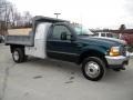 1999 Dark Tourmaline Metallic Ford F550 Super Duty XL Regular Cab 4x4 Dump Truck  photo #2