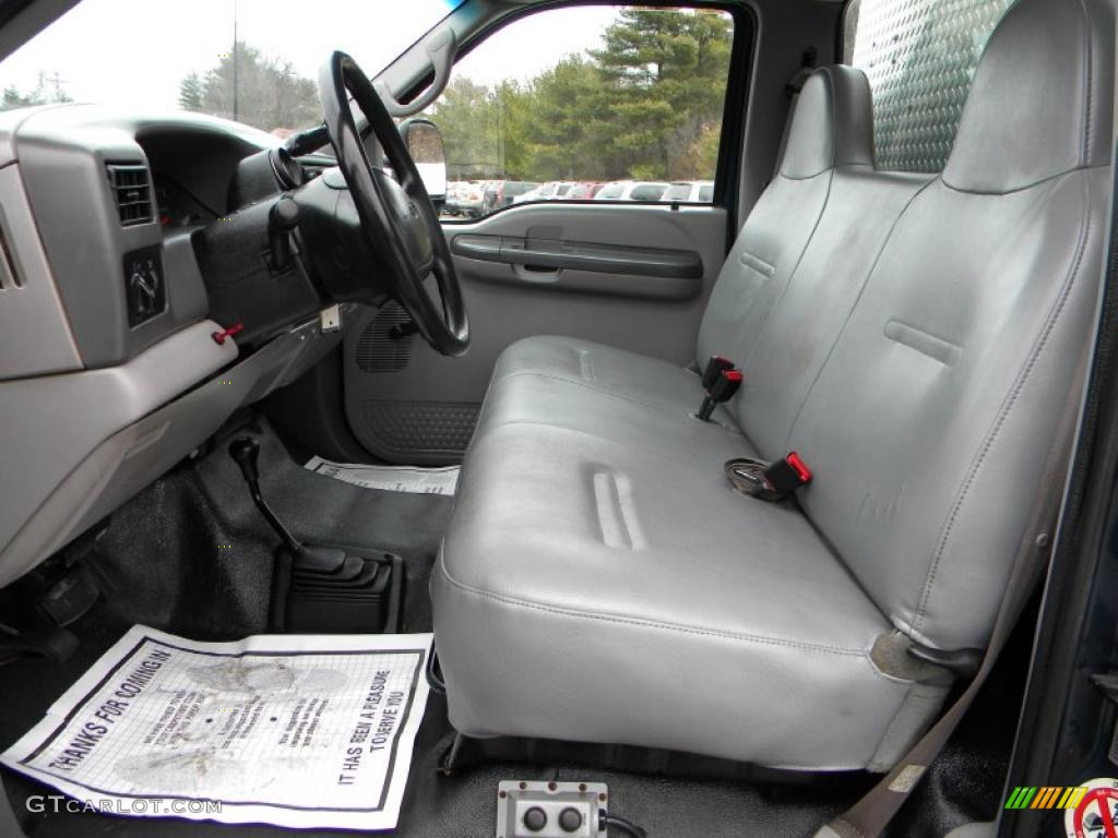 Medium Graphite Interior 1999 Ford F550 Super Duty XL Regular Cab 4x4 Dump Truck Photo #40642238