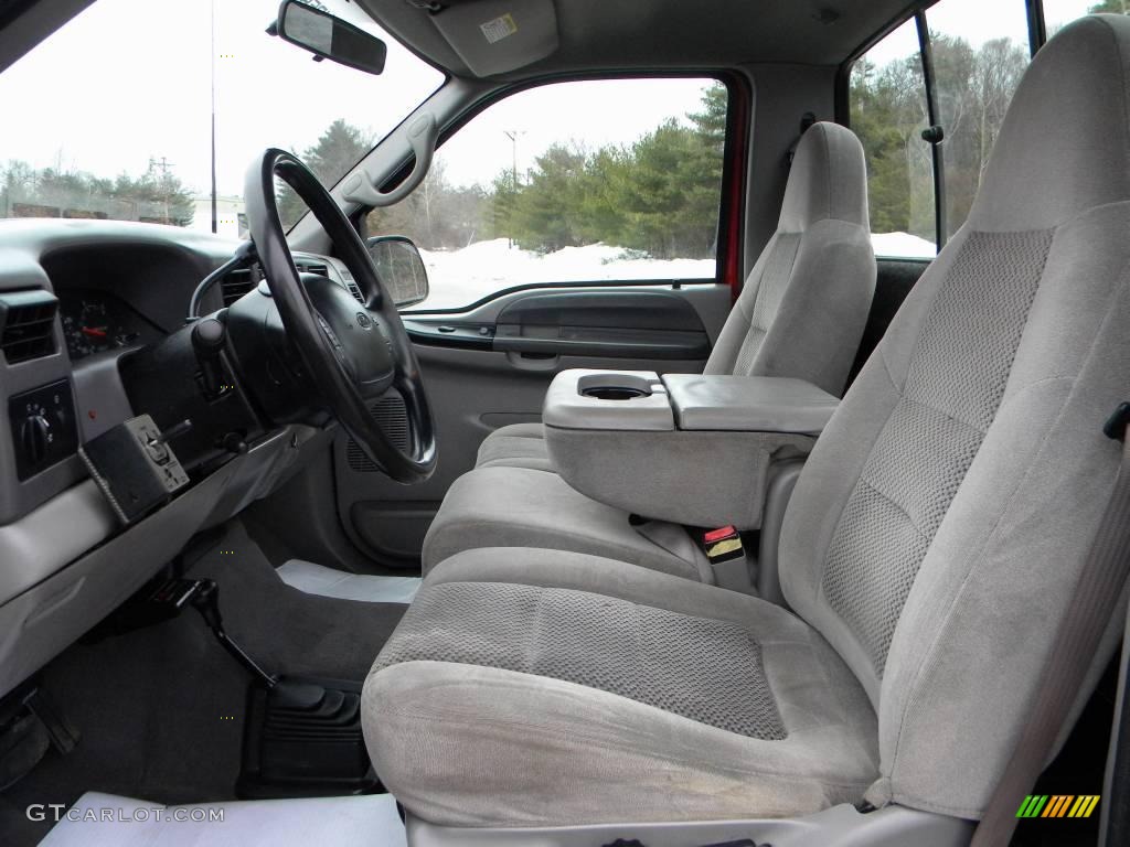 Medium Graphite Interior 2001 Ford F350 Super Duty XLT Regular Cab 4x4 Photo #40642794