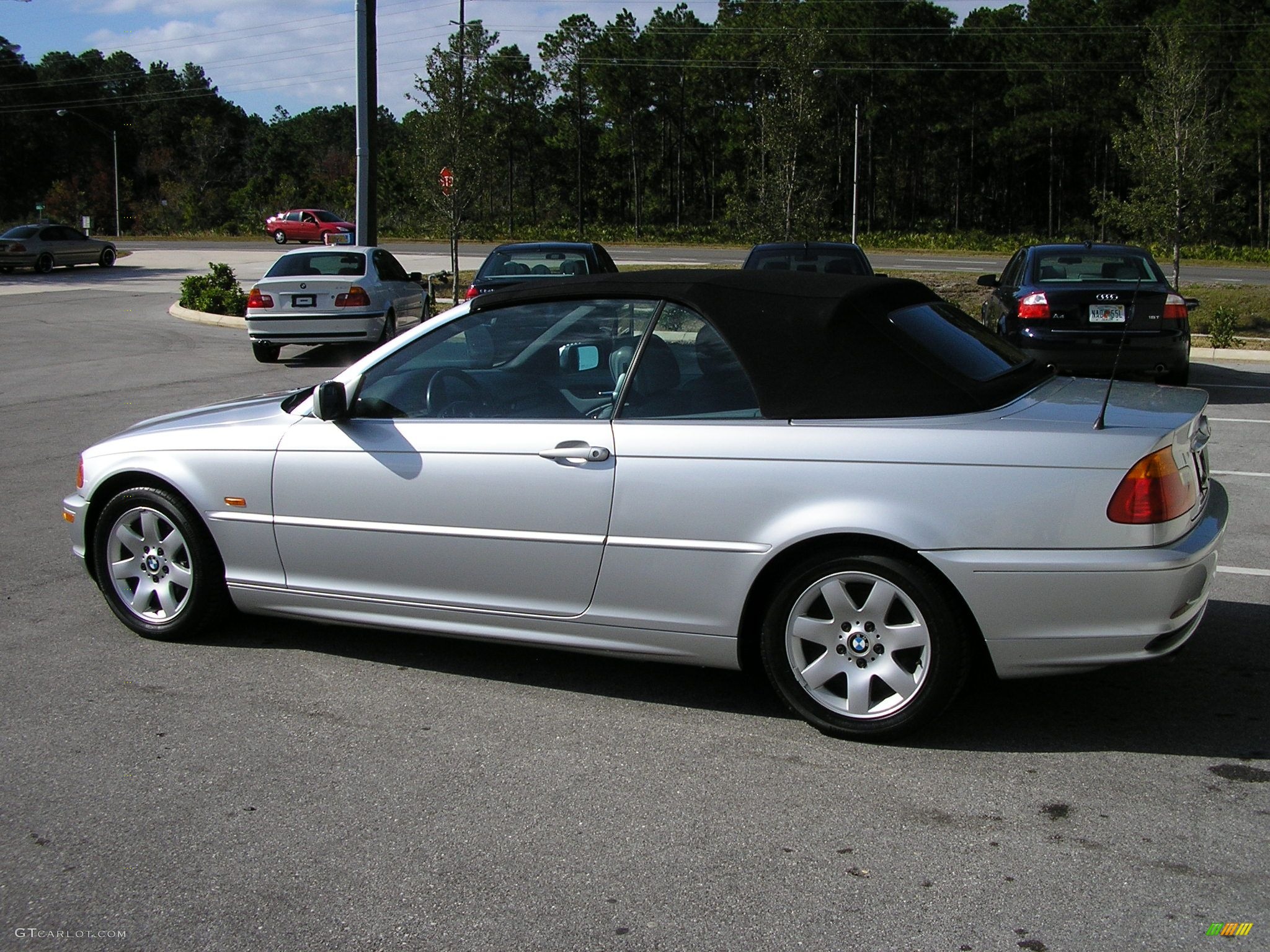 2001 3 Series 325i Convertible - Titanium Silver Metallic / Grey photo #1