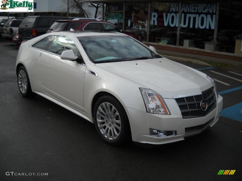White Diamond Tricoat 2011 Cadillac CTS 4 AWD Coupe Exterior Photo #40643690