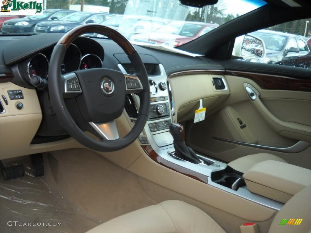 Cashmere/Cocoa Interior 2011 Cadillac CTS 4 AWD Coupe Photo #40643774