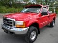 2000 Red Ford F350 Super Duty XLT Regular Cab 4x4  photo #12