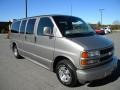 Light Pewter Metallic 2002 Chevrolet Express 1500 LT Passenger Van Exterior