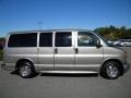 Light Pewter Metallic 2002 Chevrolet Express 1500 LT Passenger Van Exterior