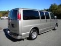 Light Pewter Metallic 2002 Chevrolet Express 1500 LT Passenger Van Exterior