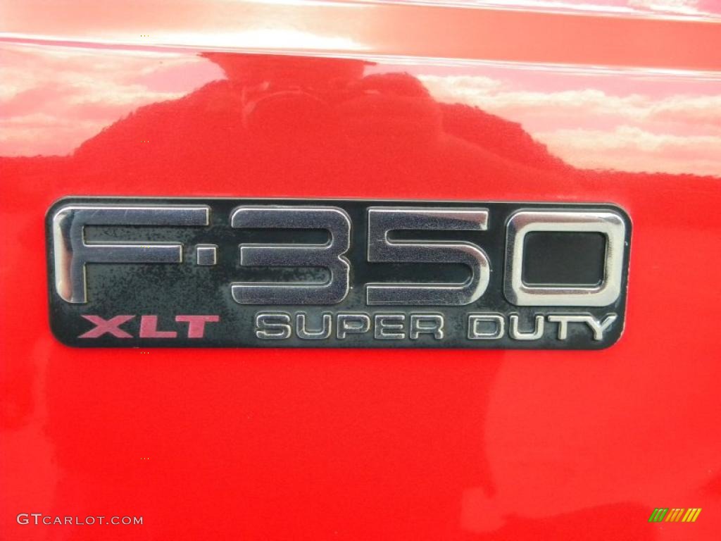 2000 F350 Super Duty XLT Regular Cab 4x4 - Red / Medium Graphite photo #20