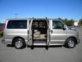 Light Pewter Metallic 2002 Chevrolet Express 1500 LT Passenger Van Exterior