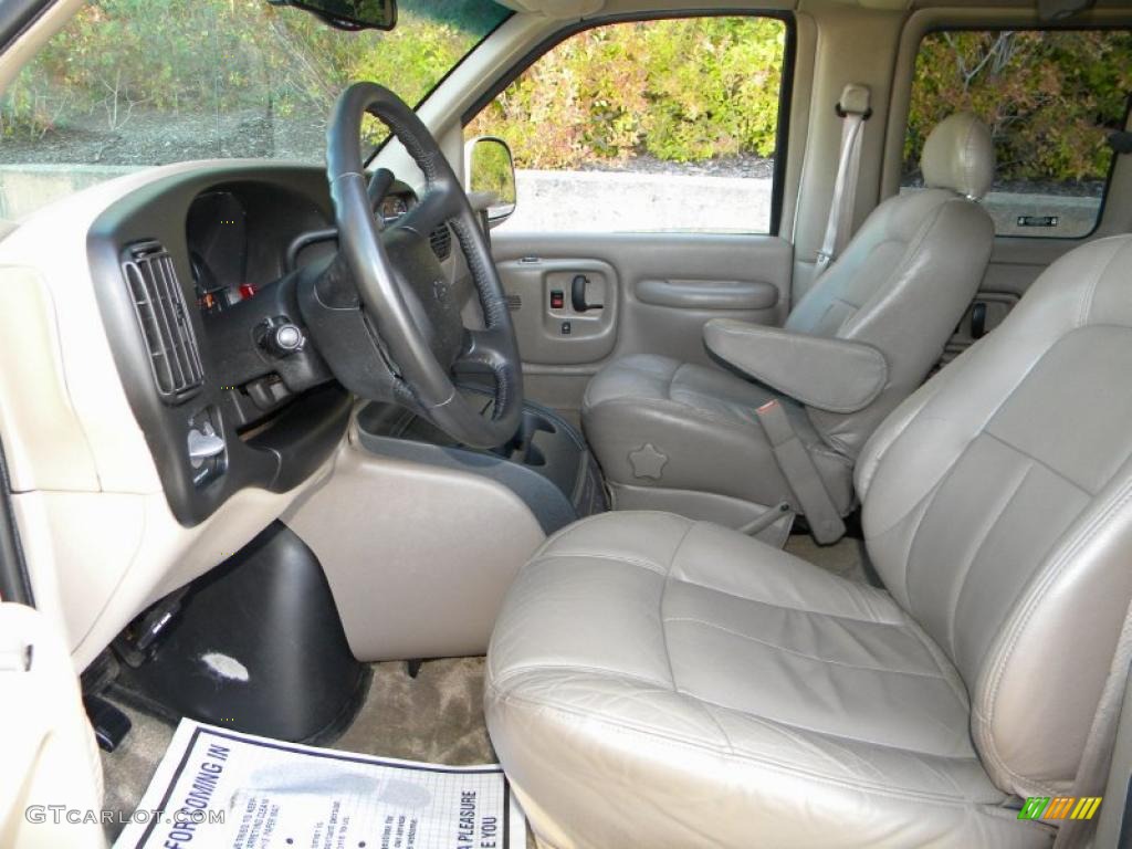 Neutral Interior 2002 Chevrolet Express 1500 LT Passenger Van Photo #40644402