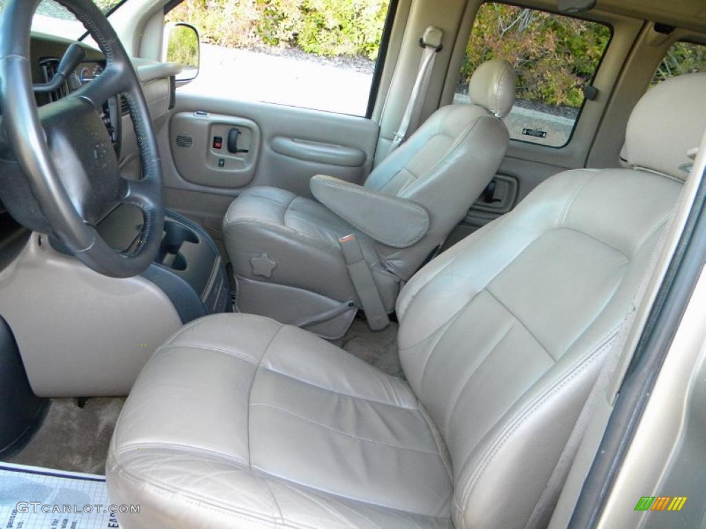 Neutral Interior 2002 Chevrolet Express 1500 LT Passenger Van Photo #40644438