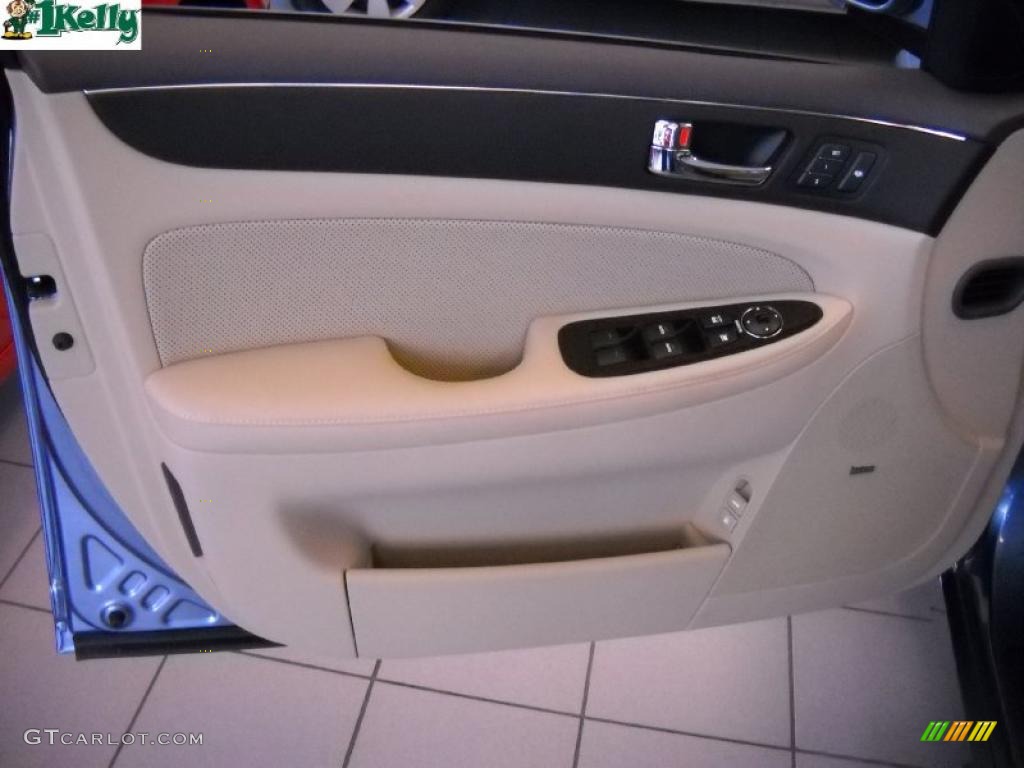 2011 Genesis 4.6 Sedan - Sterling Blue Metallic / Cashmere photo #7