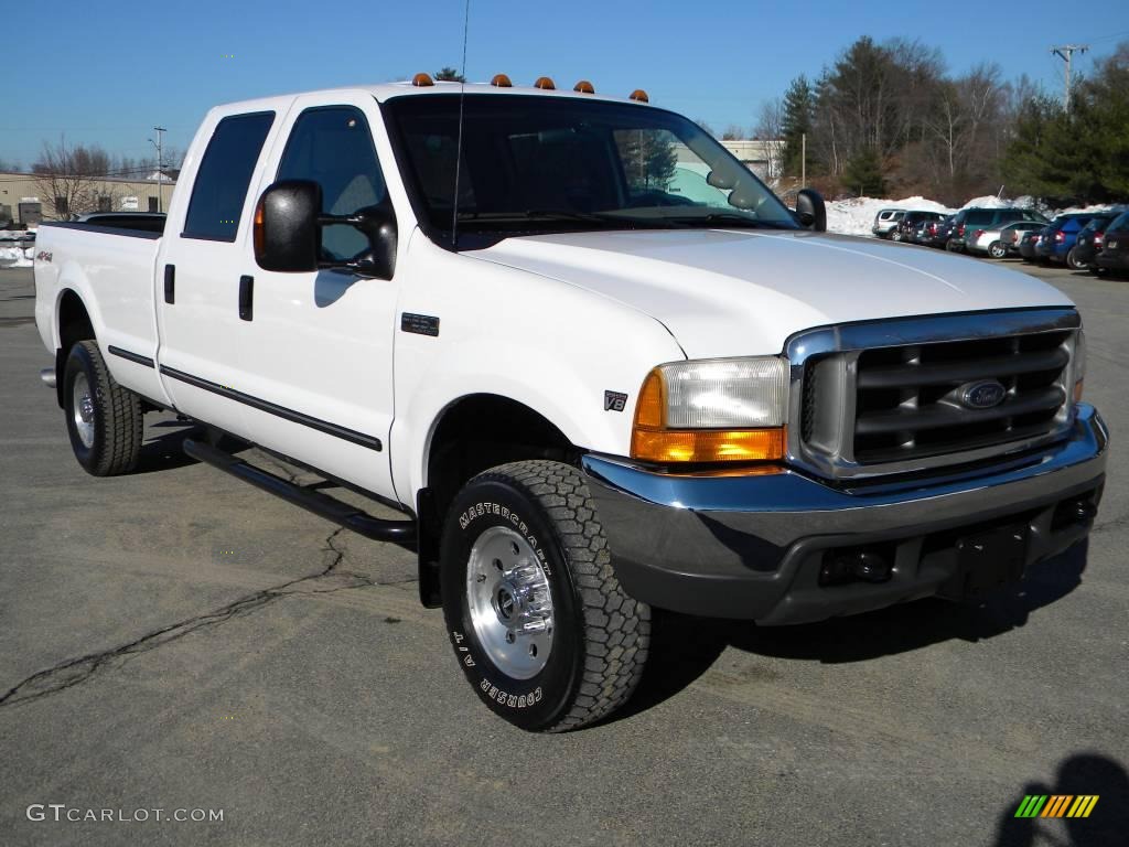 Oxford White 1999 Ford F250 Super Duty XLT Crew Cab 4x4 Exterior Photo #40645926