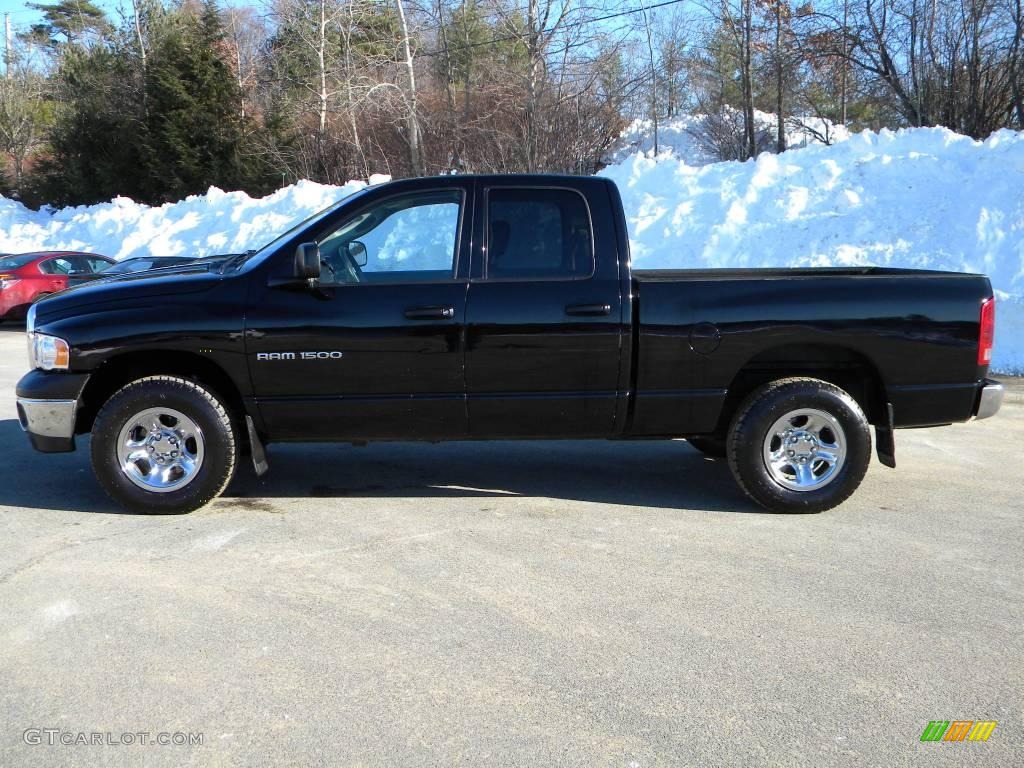 2002 Ram 1500 ST Quad Cab 4x4 - Black / Dark Slate Gray photo #4